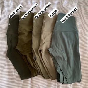 lululemon Align Pant - Military Green